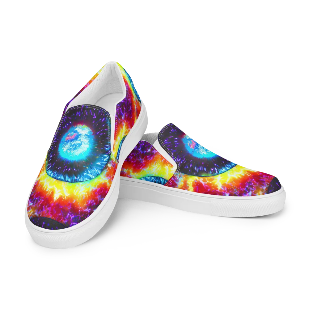 Vriesian Vortex on Men's Slip-On Canvas Shoes — Left Front