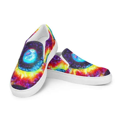 Vriesian Vortex on a Men's Slip-On Canvas Shoes