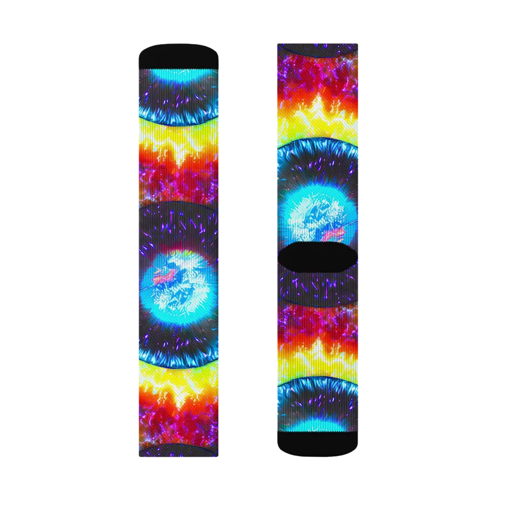 Vriesian Vortex on Socks — Left Sock