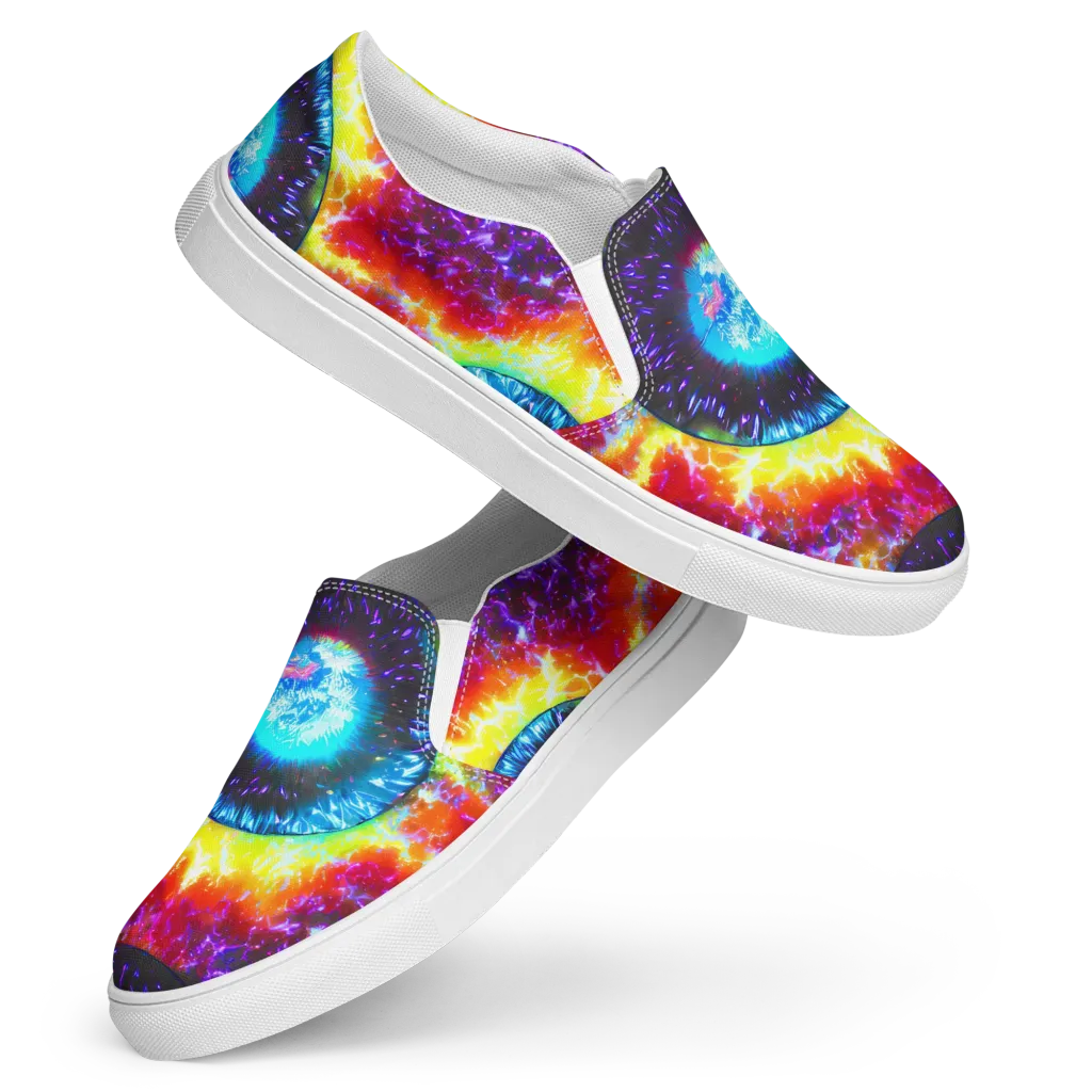 Vriesian Vortex on Women's Slip-On Canvas Shoes — Front