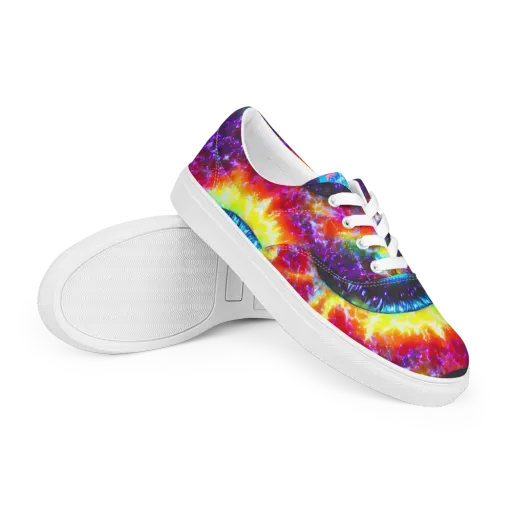 Vriesian Vortex on a Men's Lace-Up Canvas Shoes