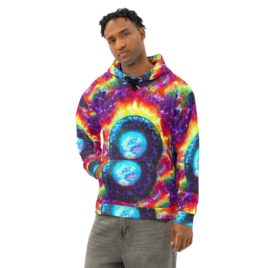 Vriesian Vortex on Cotton Hoodie — Left Front