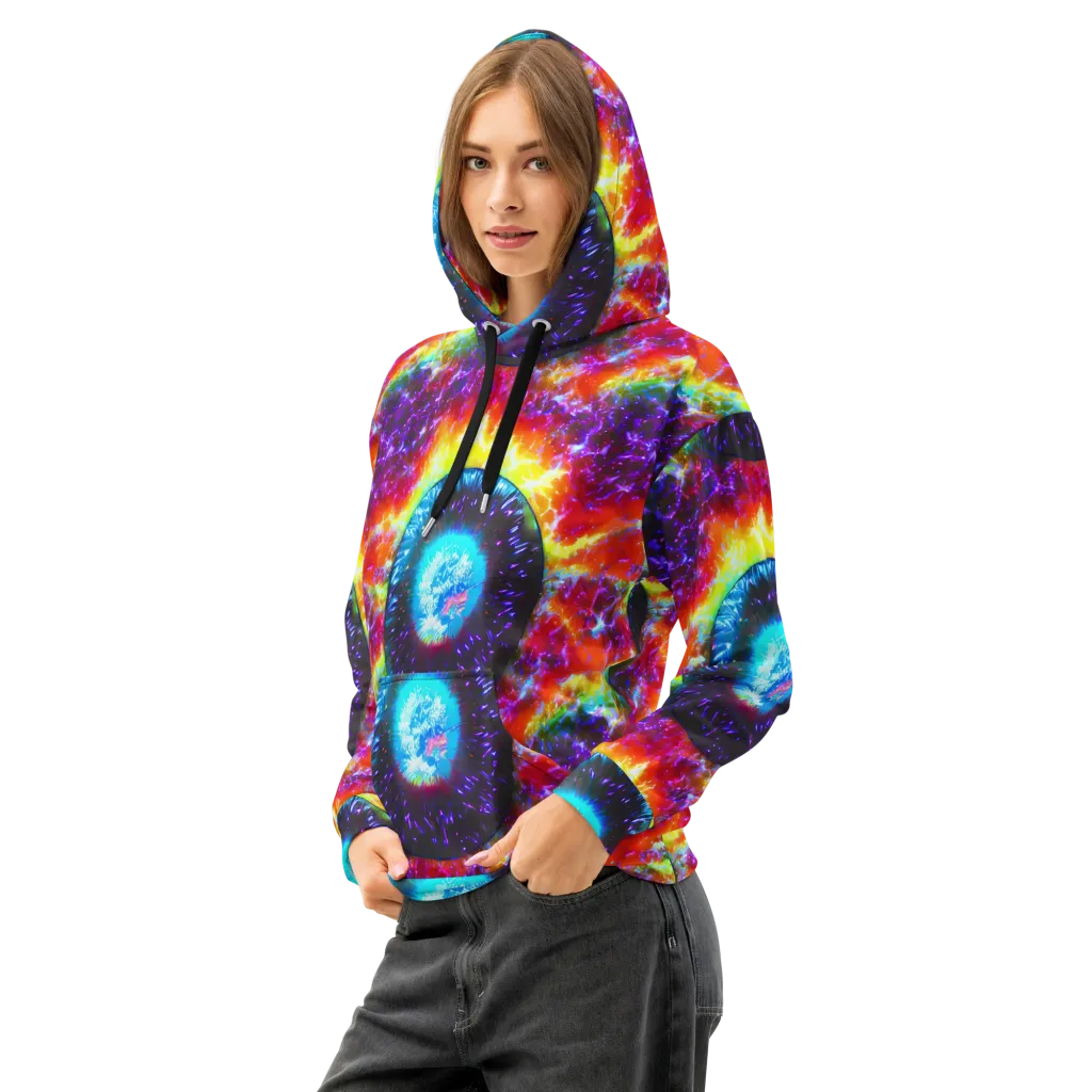 Vriesian Vortex on Cotton Hoodie — Left Front