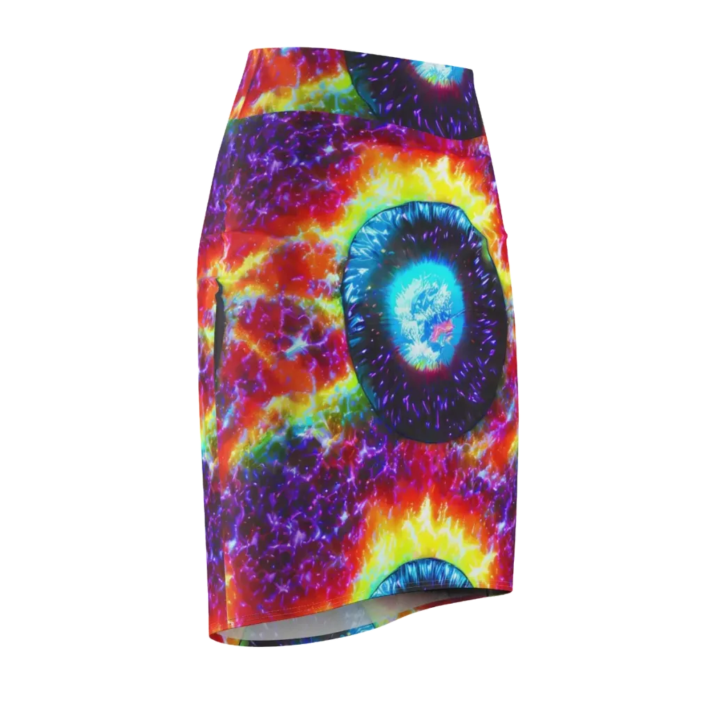 Vriesian Vortex on Pencil Skirt — Front Side