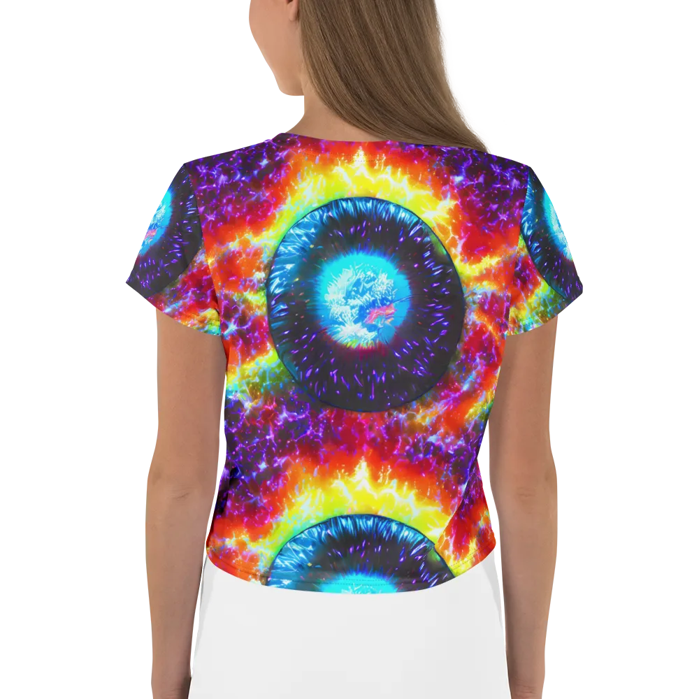 Vriesian Vortex on Crop Tee — Back