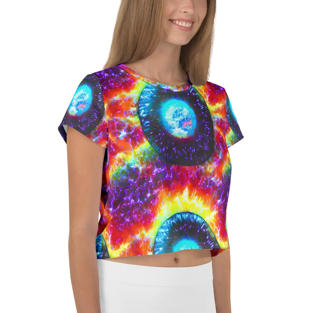 Vriesian Vortex on Crop Tee — Right