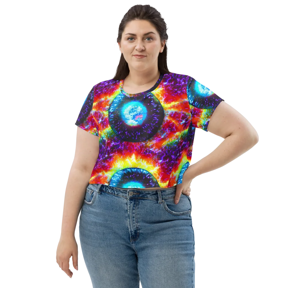 Vriesian Vortex on Crop Tee — Front
