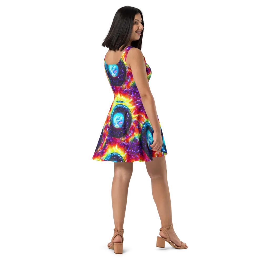 Vriesian Vortex on Skater Dress — Right