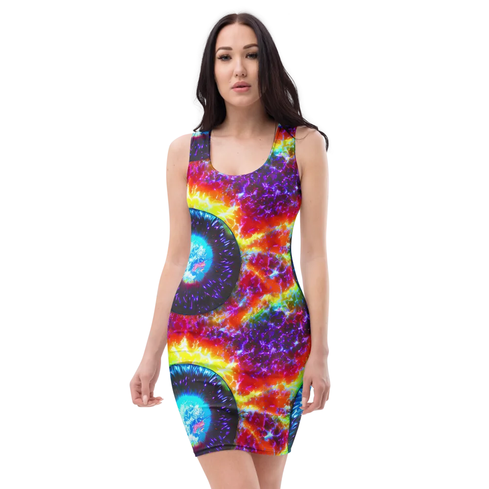 Vriesian Vortex on Bodycon Dress — Front