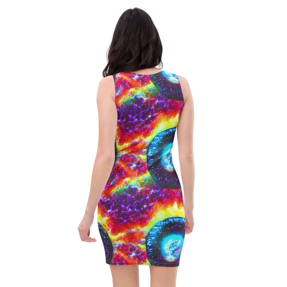 Vriesian Vortex on Bodycon Dress — Back