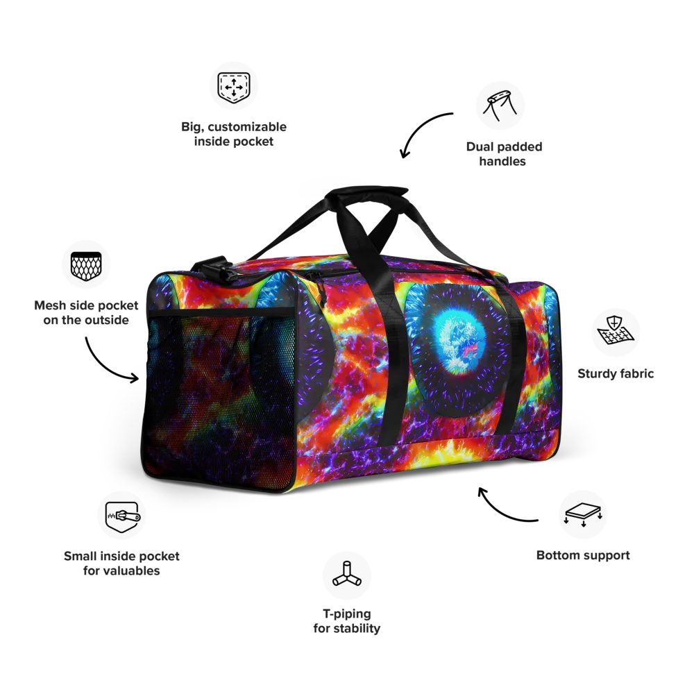 Vriesian Vortex on Duffle Bag — Right Front