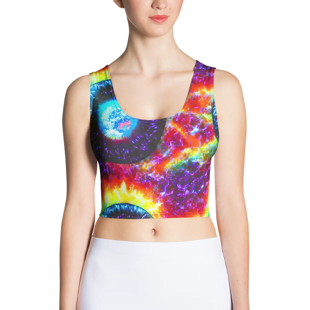 Vriesian Vortex on Crop Top — Front