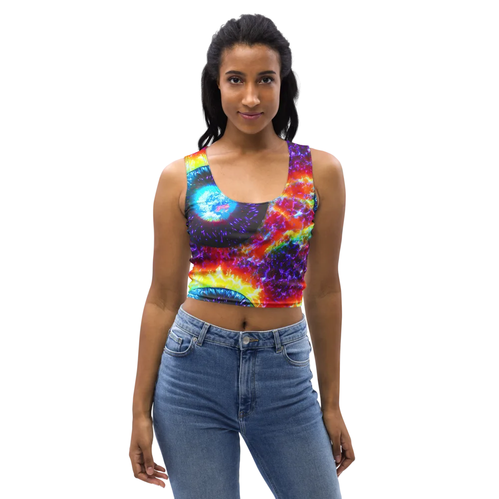 Vriesian Vortex on Crop Top — Front