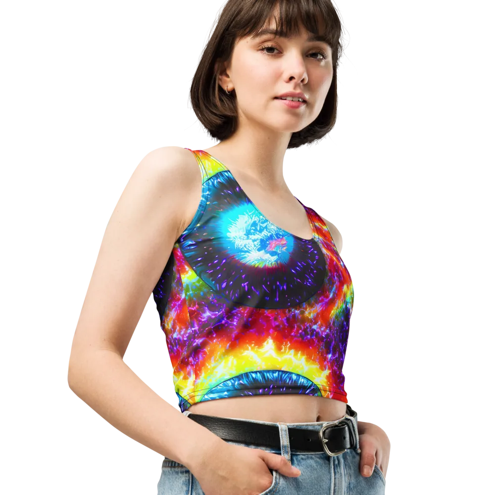 Vriesian Vortex on Crop Top — Right Front