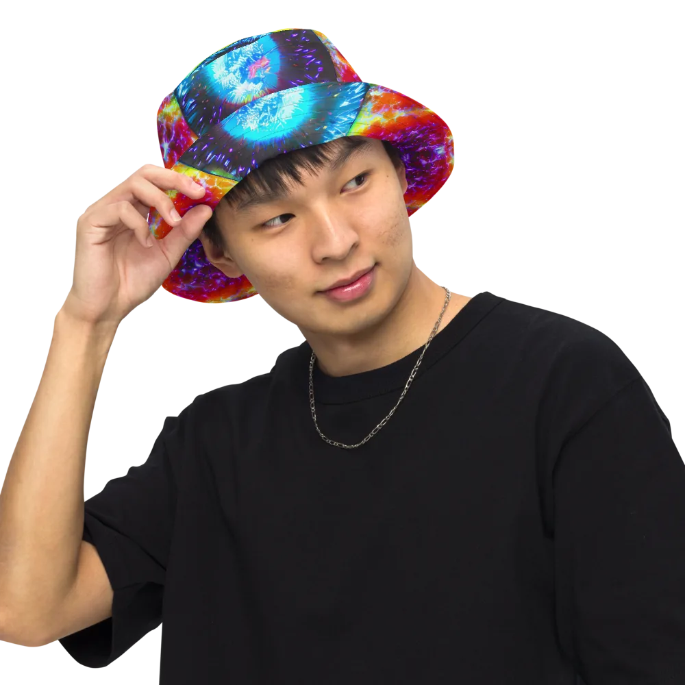 Vriesian Vortex on Reversible Bucket Hat — Front Inside