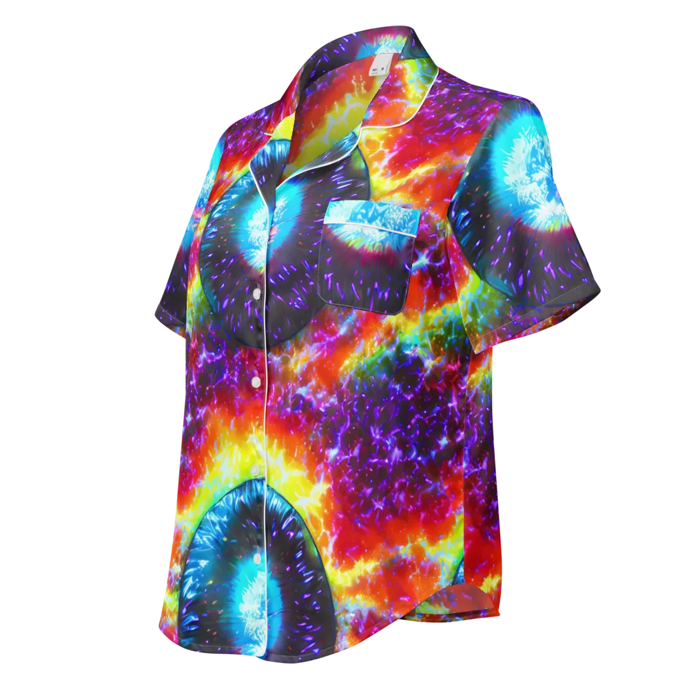Vriesian Vortex on Women's Short Sleeve Pajama Top — Left Front