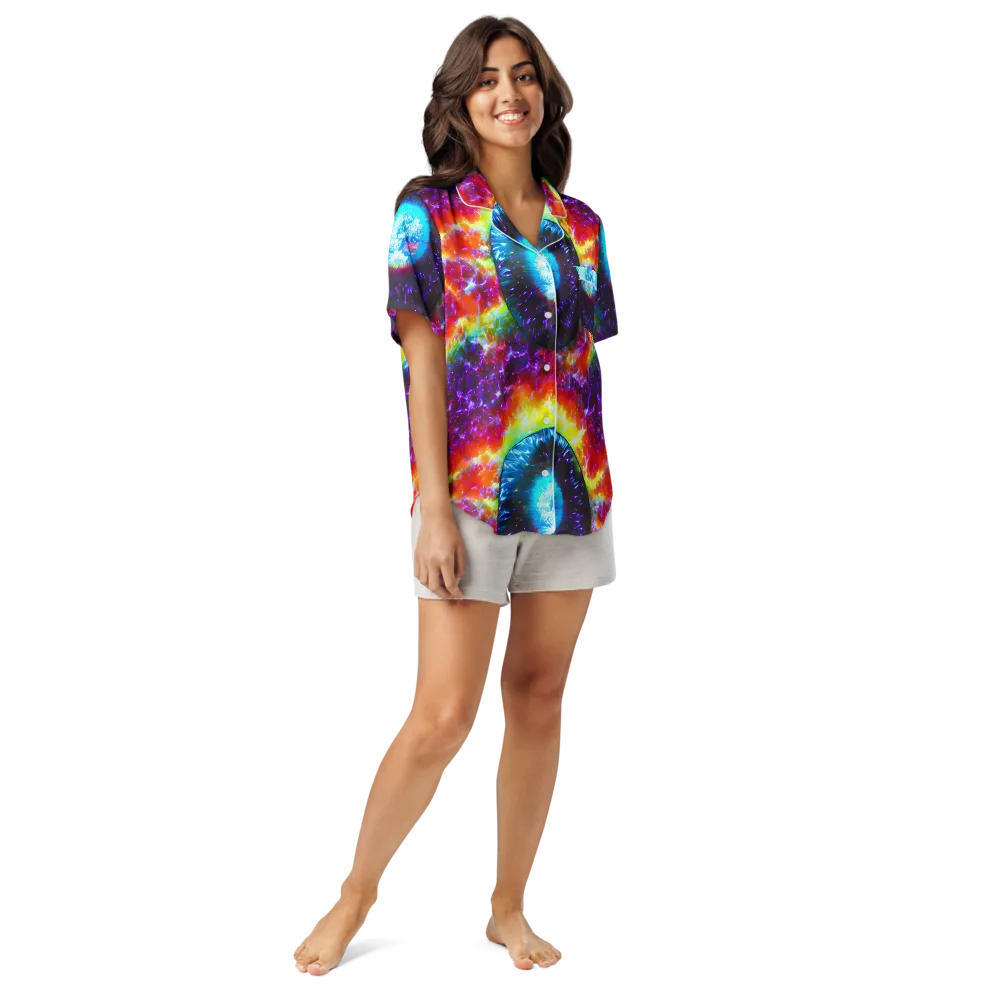 Vriesian Vortex on Women's Short Sleeve Pajama Top — Front