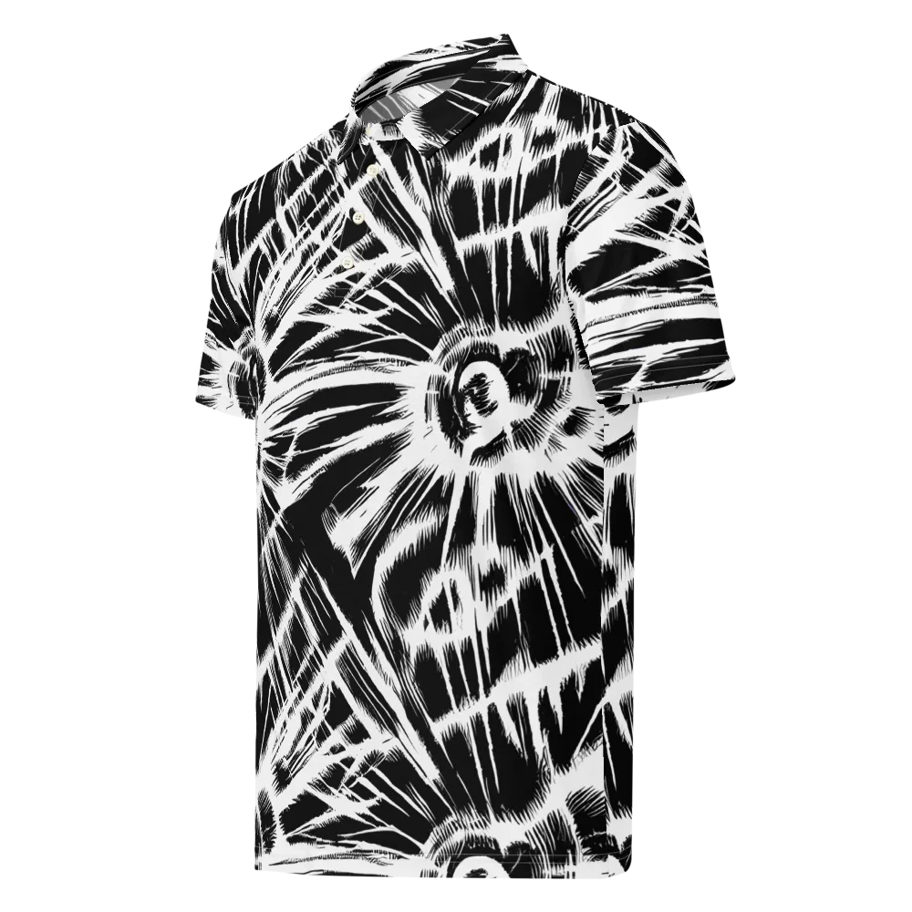 Silent Thunder on Men's Slim Fit Polo Shirt — Left Front