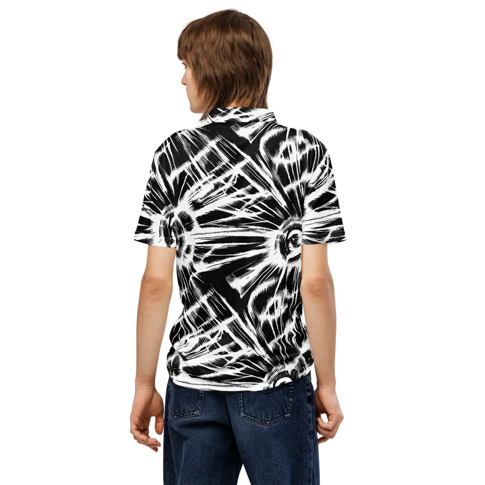 Silent Thunder on Men's Slim Fit Polo Shirt — Back