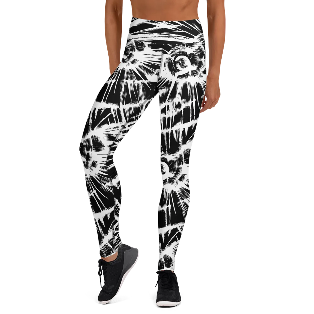 Silent Thunder on Yoga Leggings — Front