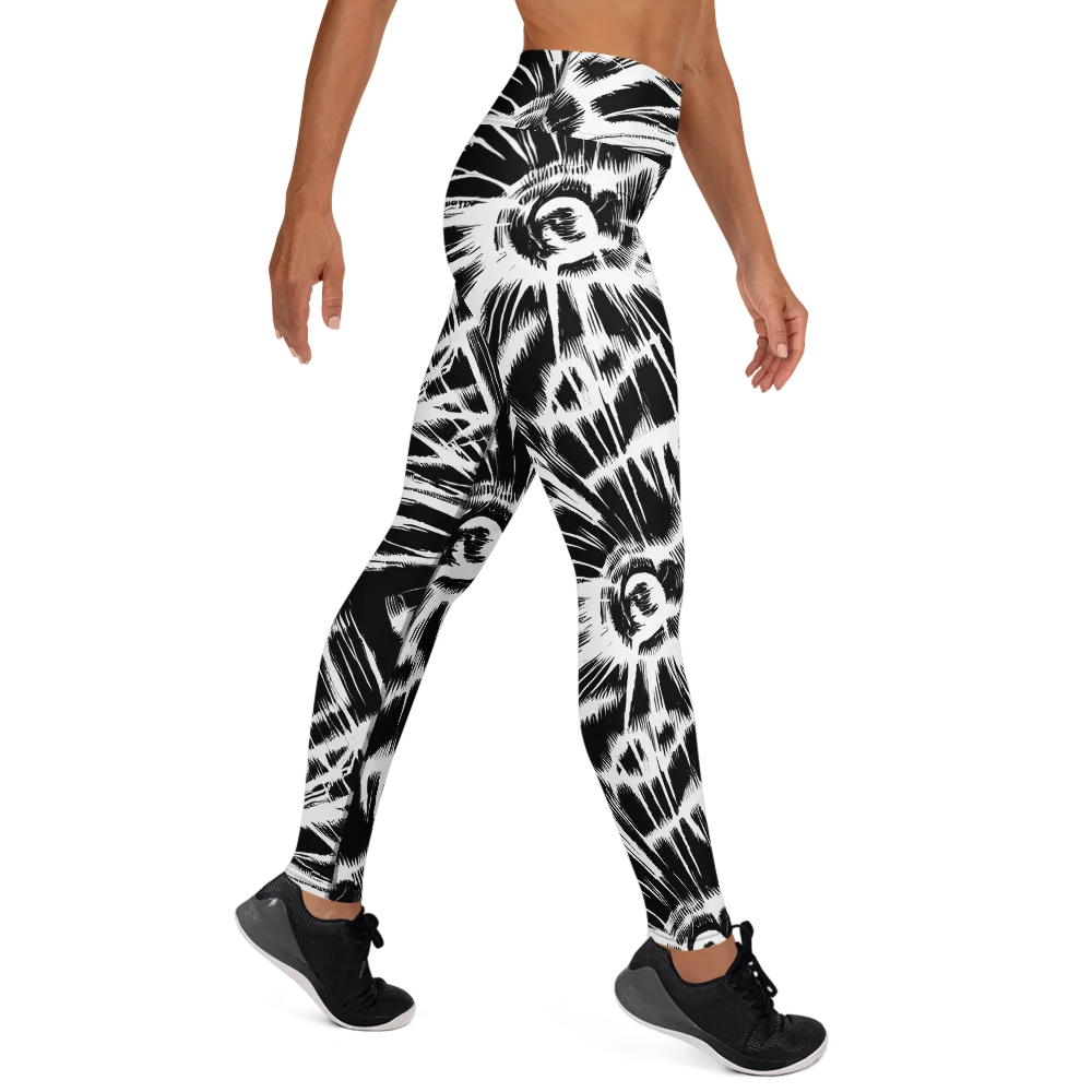 Silent Thunder on Yoga Leggings — Right