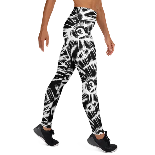 Silent Thunder on a Yoga Leggings