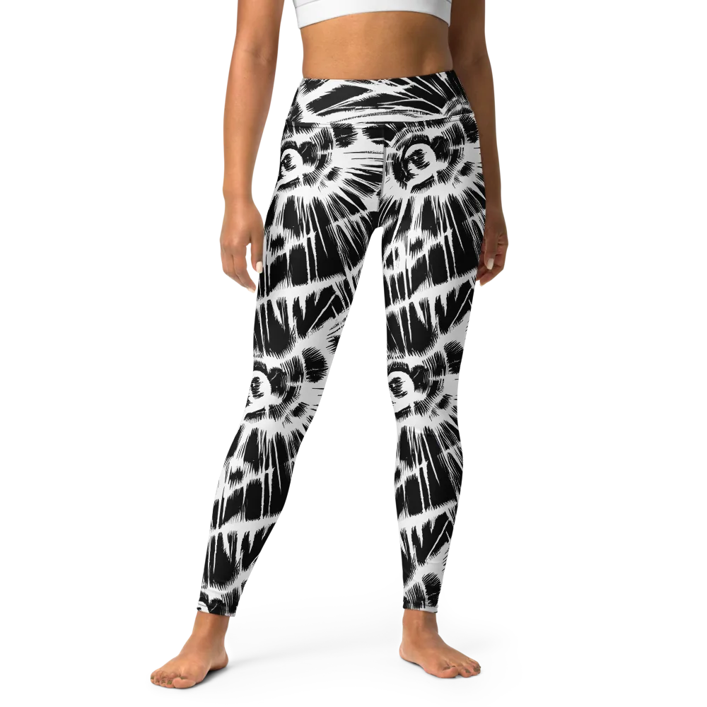 Silent Thunder on Yoga Leggings — Front