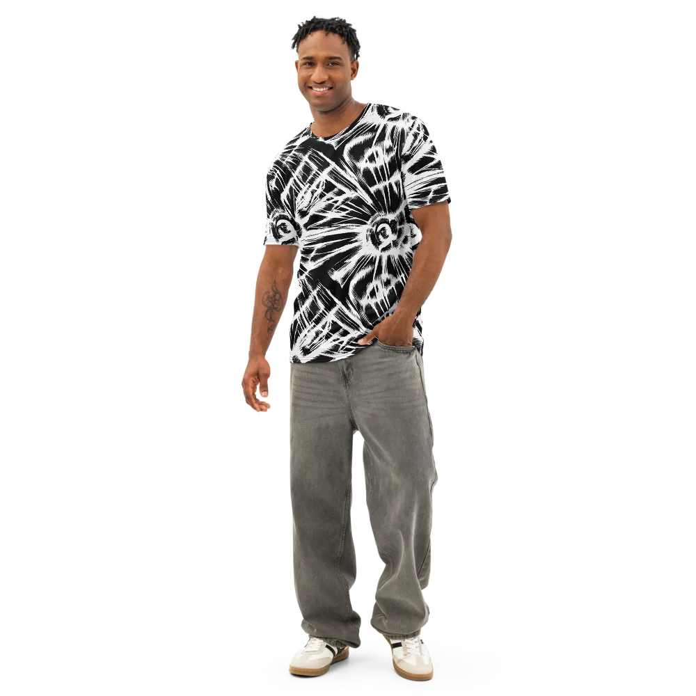Silent Thunder on Men's Cotton Crew Neck T-Shirt — Front