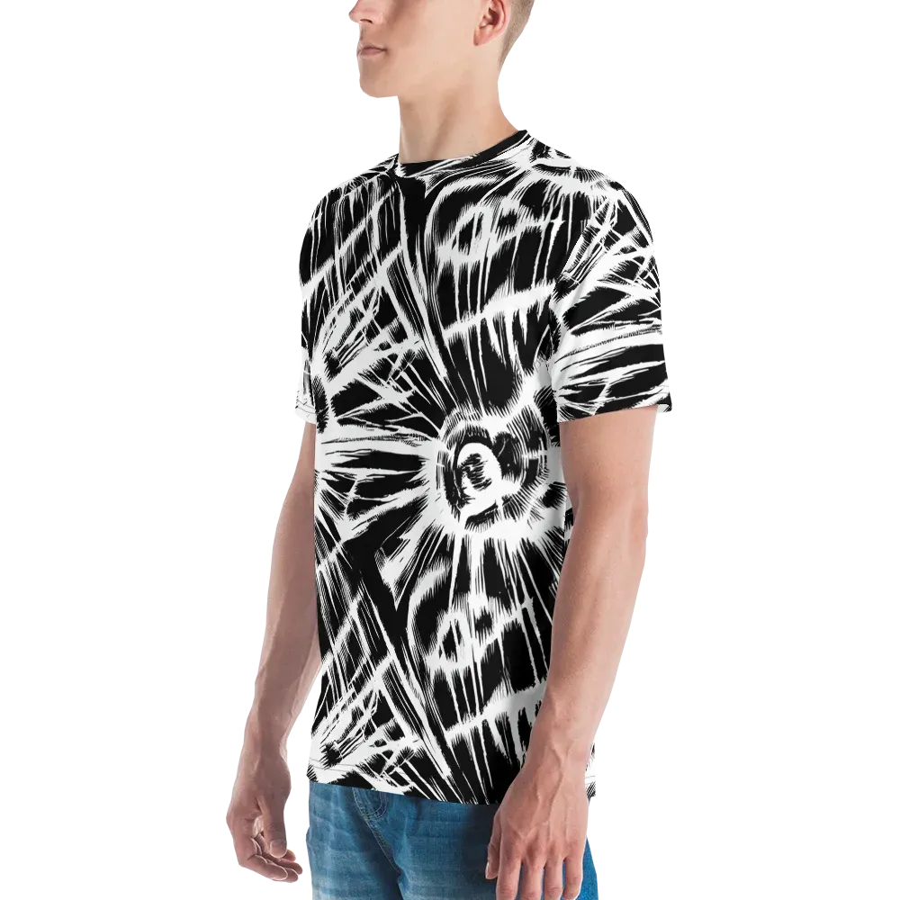 Silent Thunder on Men's Crew Neck T-Shirt — Left