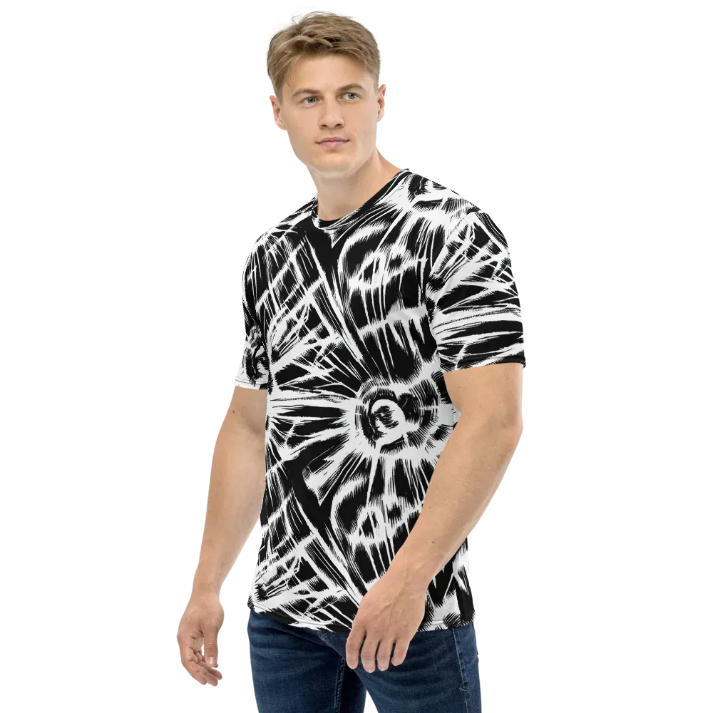 Silent Thunder on Men's Crew Neck T-Shirt — Left