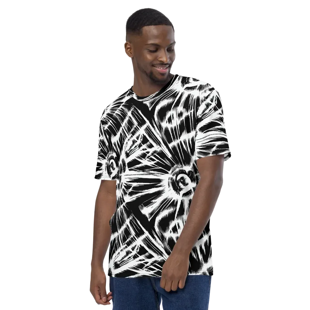 Silent Thunder on Men's Crew Neck T-Shirt — Left