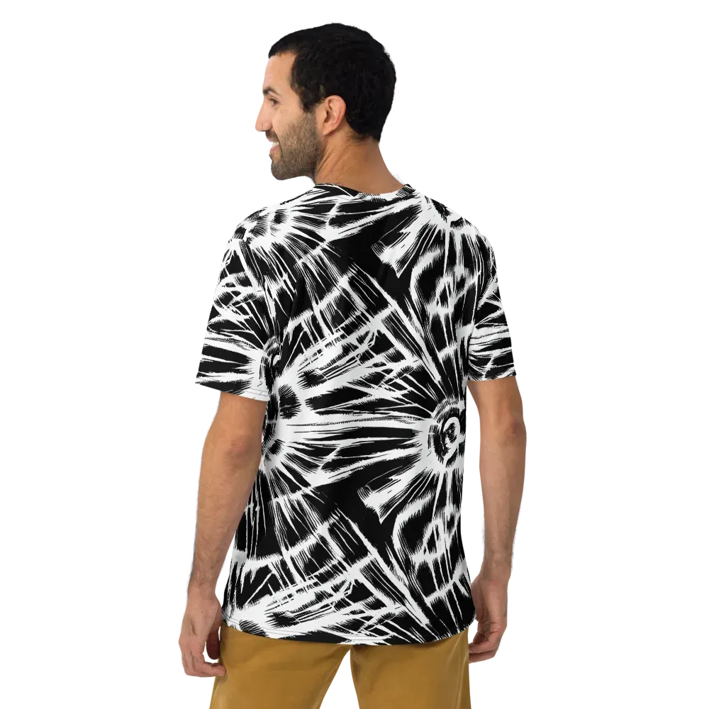 Silent Thunder on Men's Crew Neck T-Shirt — Back