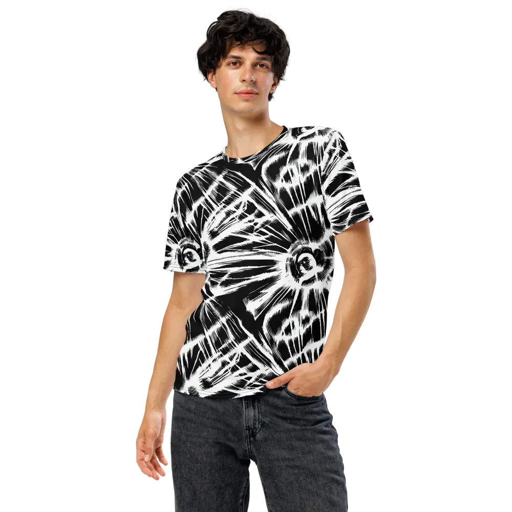 Silent Thunder on Men's Crew Neck T-Shirt — Front