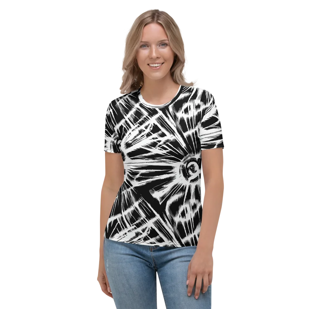 Silent Thunder on Women's Crew Neck T-Shirt — Front