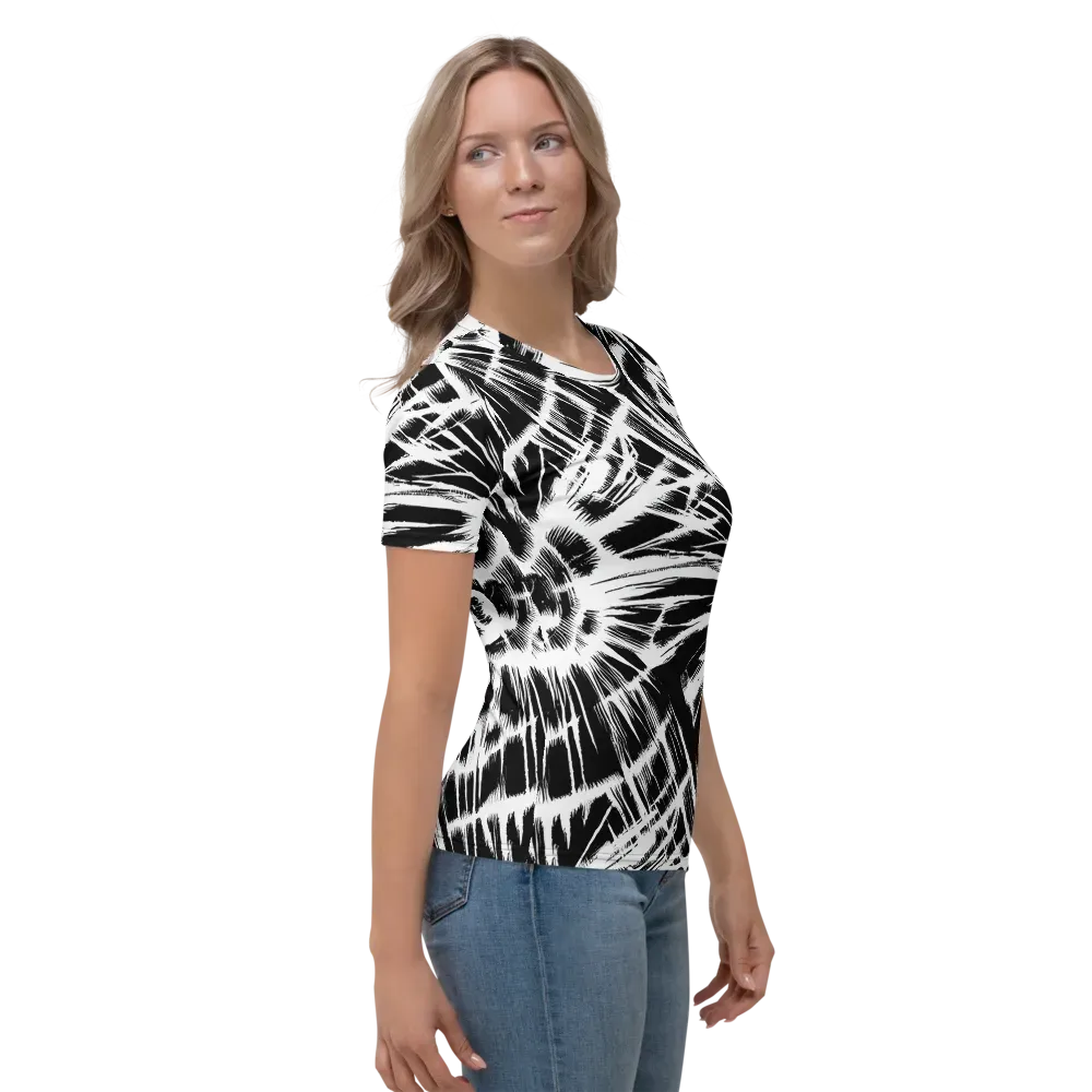 Silent Thunder on Women's Crew Neck T-Shirt — Right
