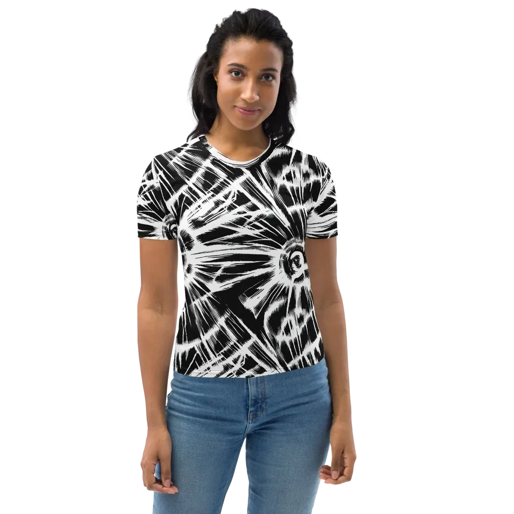 Silent Thunder on Women's Crew Neck T-Shirt — Front