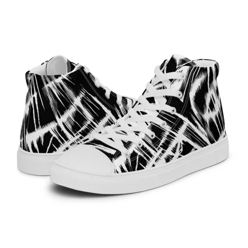 Silent Thunder on a Women's High Top Canvas Shoes
