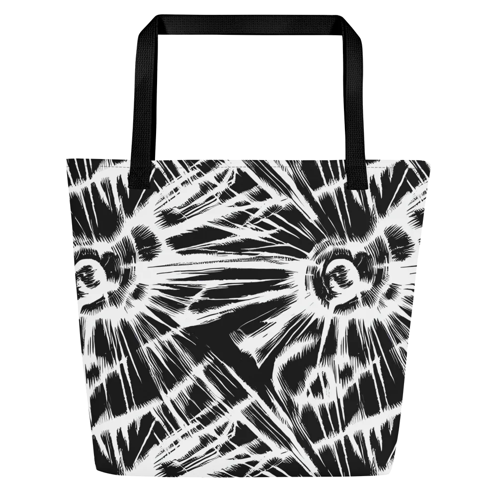 Silent Thunder on Large Tote Bag W/ Pocket — Front