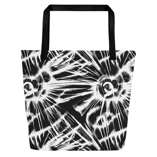 Silent Thunder on a Large Tote Bag W/ Pocket