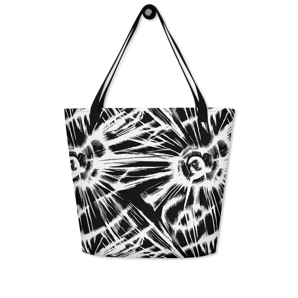 Silent Thunder on Large Tote Bag W/ Pocket — Front