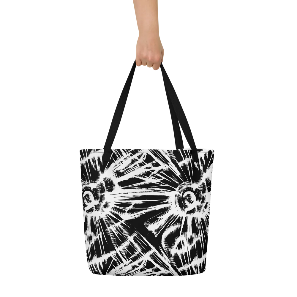 Silent Thunder on Large Tote Bag W/ Pocket — Front