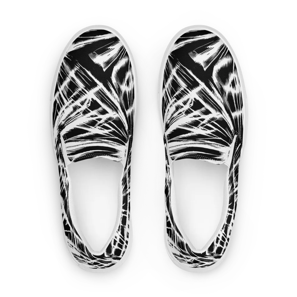 Silent Thunder on Women's Slip-On Canvas Shoes — Front
