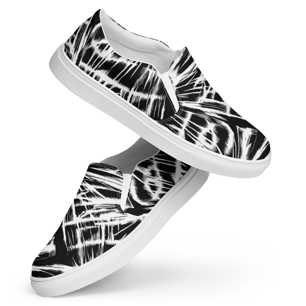 Silent Thunder on Women's Slip-On Canvas Shoes — Front