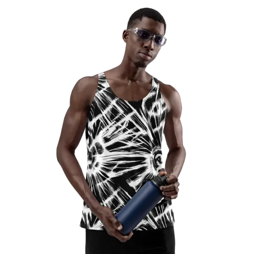 Silent Thunder on a Men's Tank Top