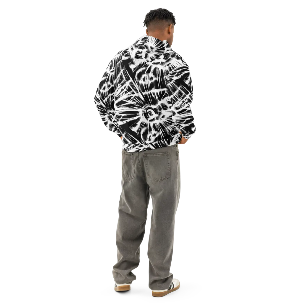 Silent Thunder on Cotton Hoodie — Back