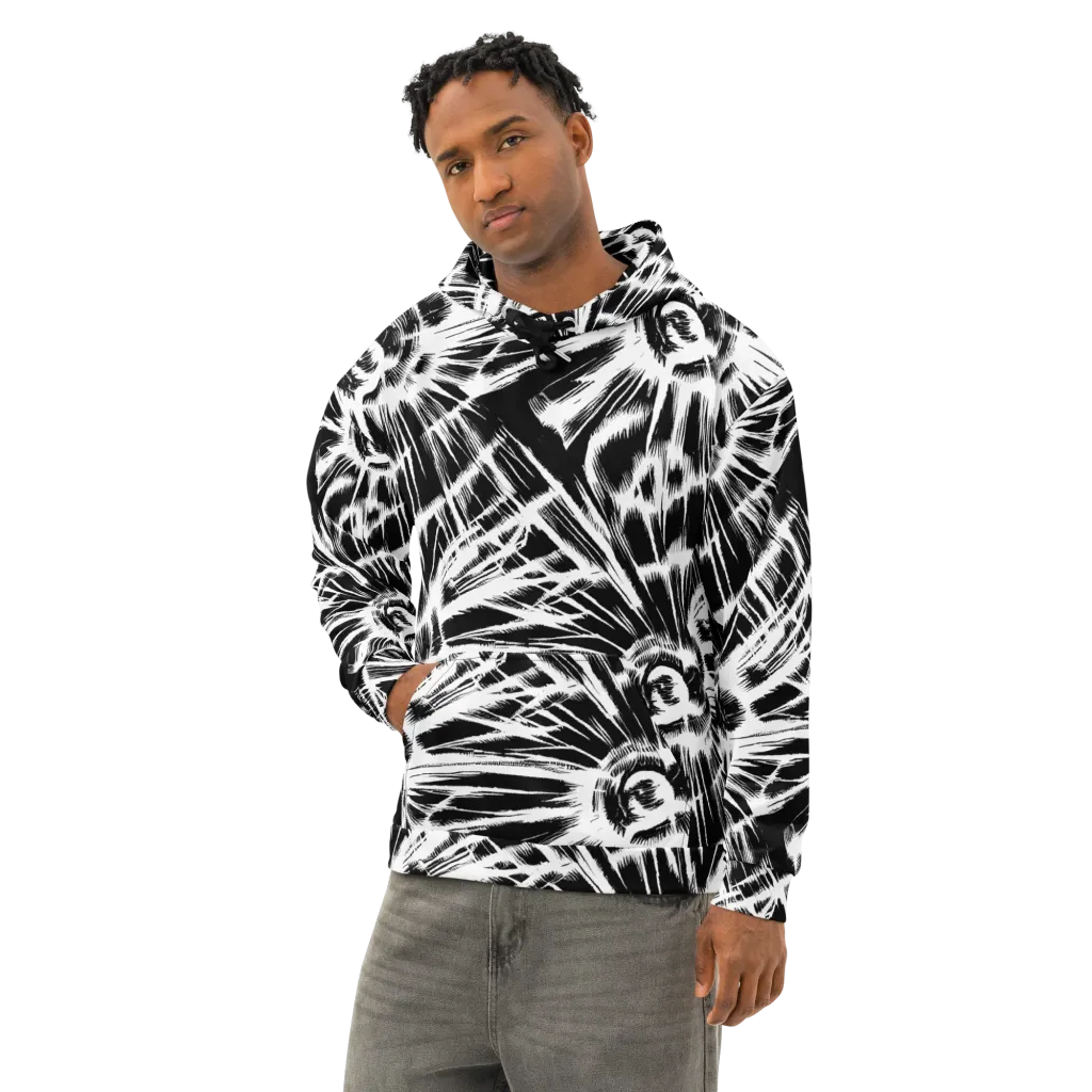 Silent Thunder on Cotton Hoodie — Left Front