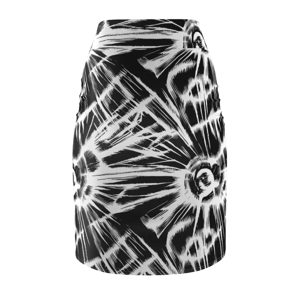 Silent Thunder on Pencil Skirt — Back