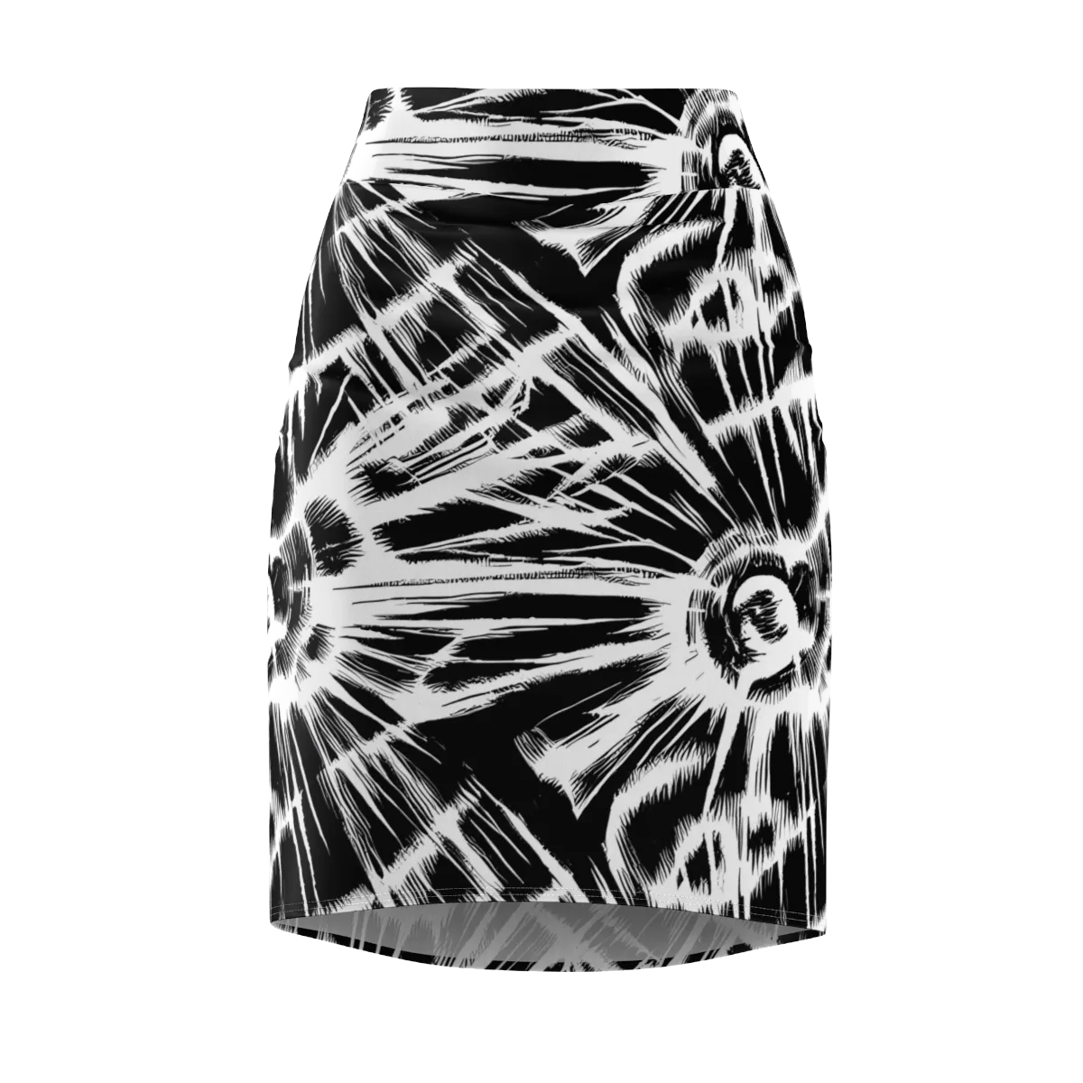Silent Thunder on Pencil Skirt — Front