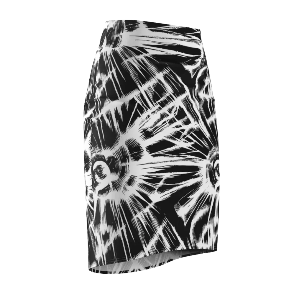 Silent Thunder on Pencil Skirt — Front Side