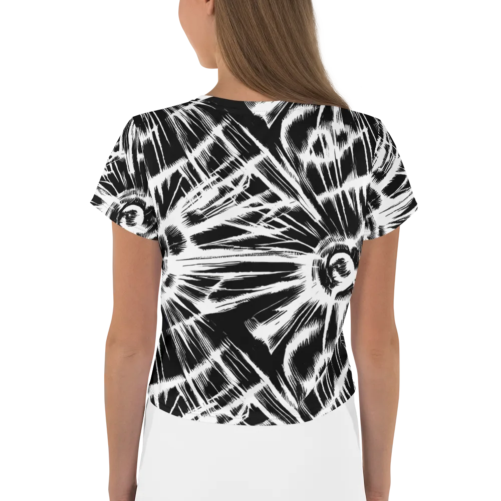 Silent Thunder on Crop Tee — Back